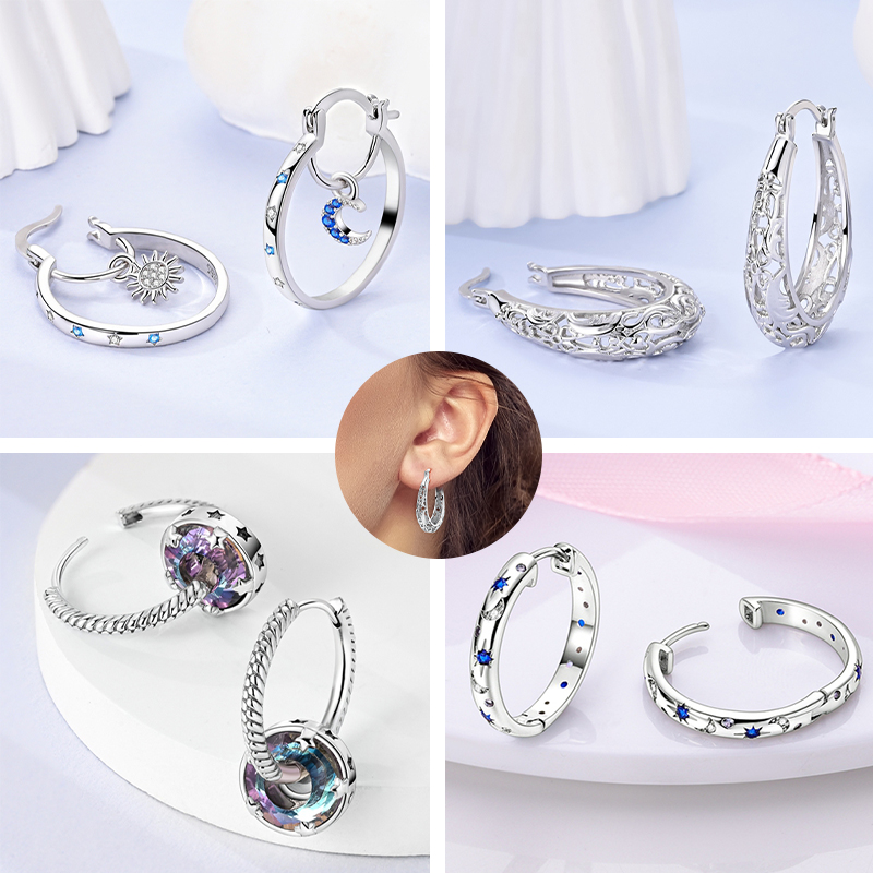 Women'S Accessories Jewelry Sale - Hot Sale 925 Sterling Silver Hoops