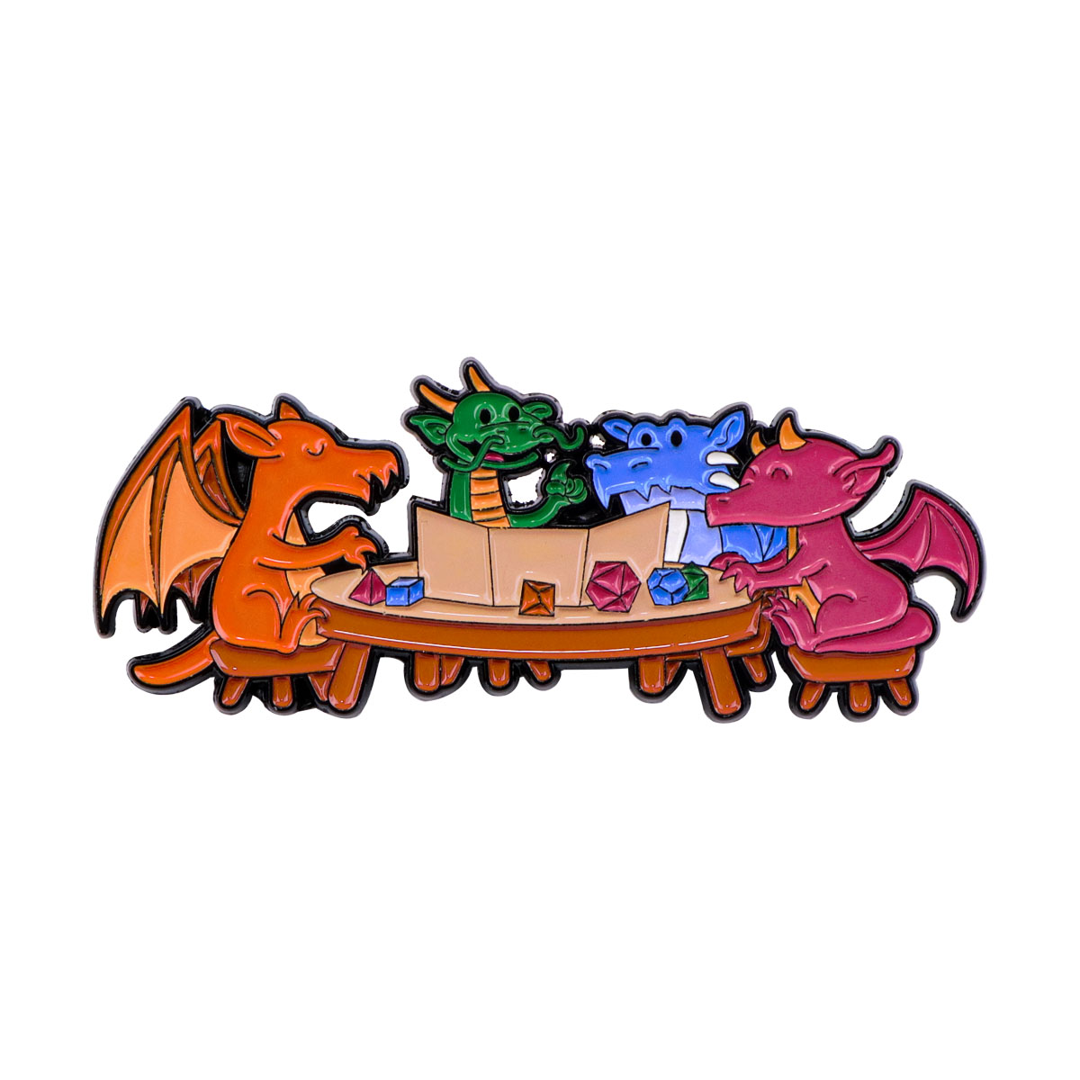 Game Dice Enamel Pin Dragon Ba - Women Accessories Picture recension och pris