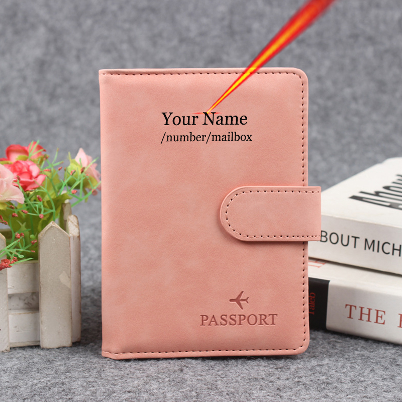 Magnetic Button Passport Cover - Women Accessories Name recension och pris