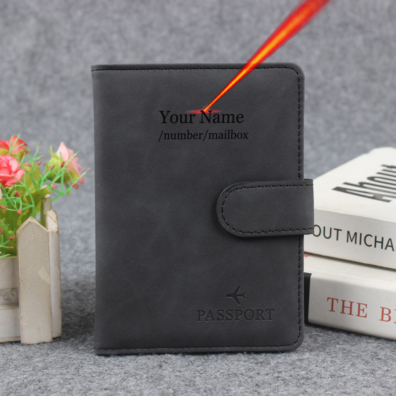 Magnetic Button Passport Cover - Women Accessories Name recension och pris