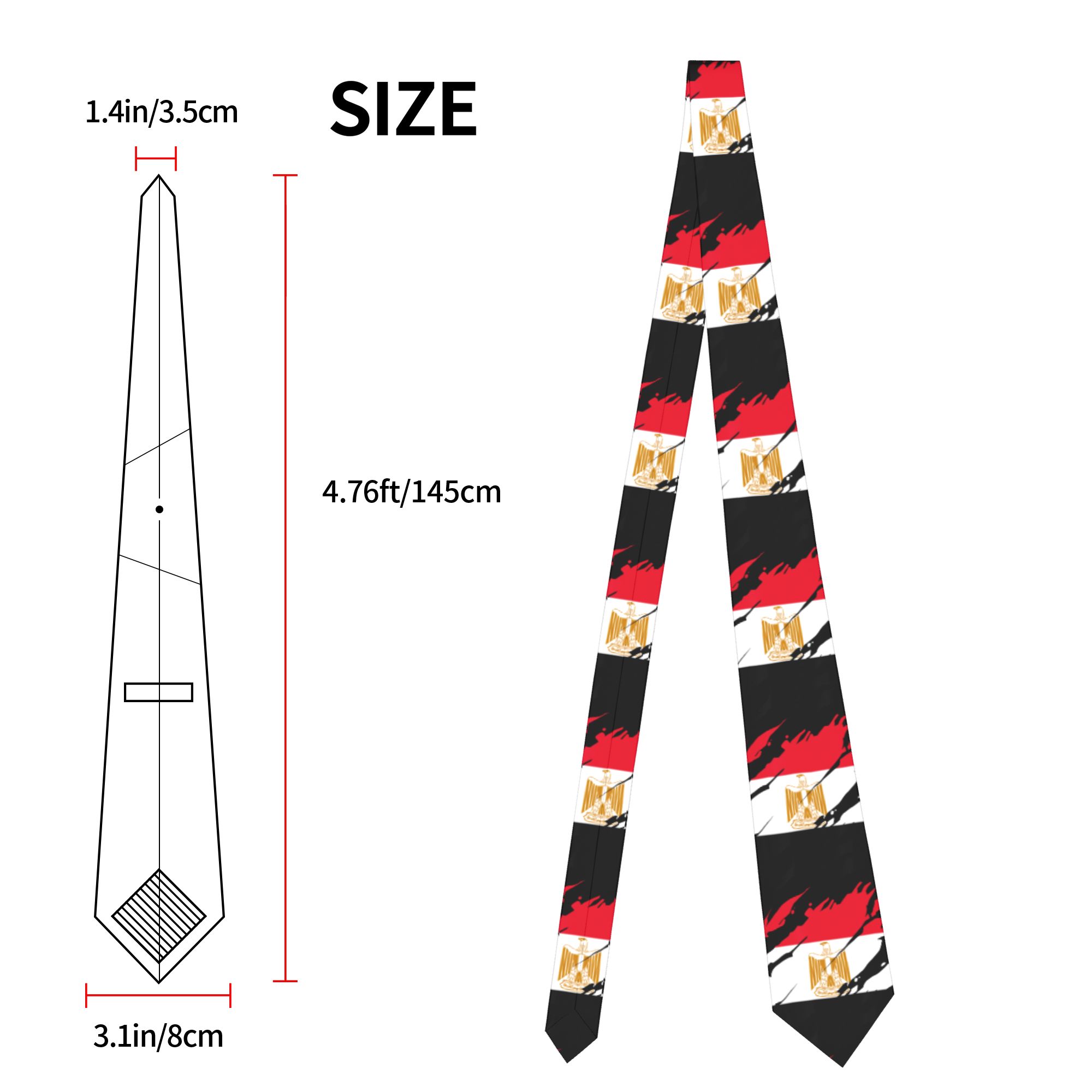 Egypt Egyptian Flag Necktie Un - Women Accessories In Egypt recension och pris