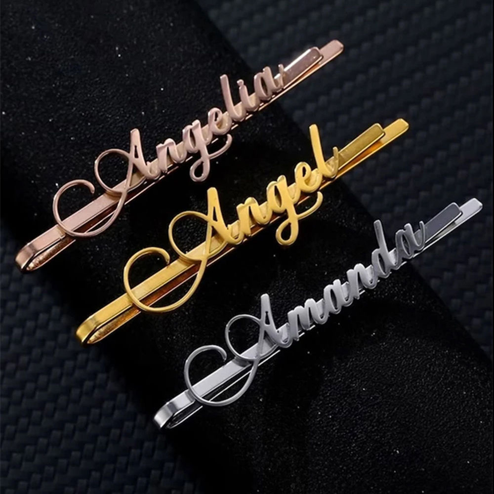 Custom Name Hair Clips Fashion - Women Accessories Name recension och pris