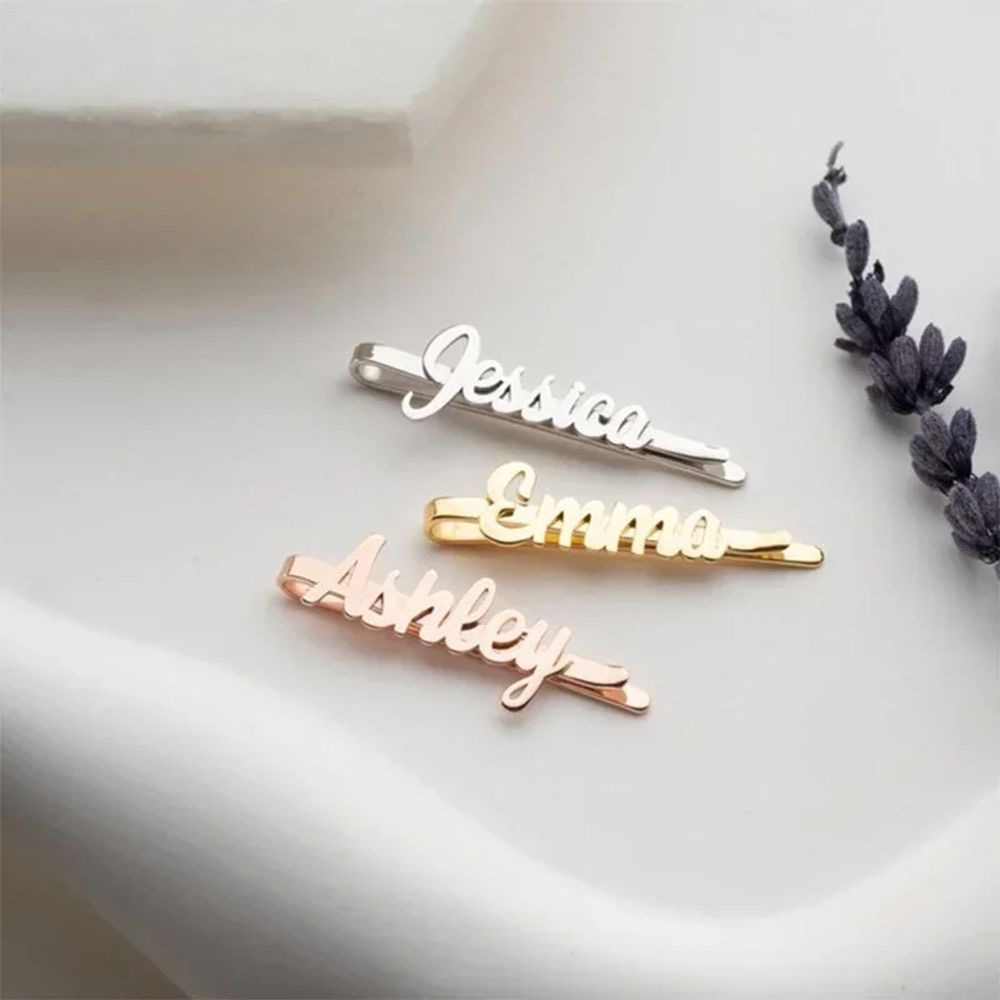 Custom Name Hair Clips Fashion - Women Accessories Name recension och pris